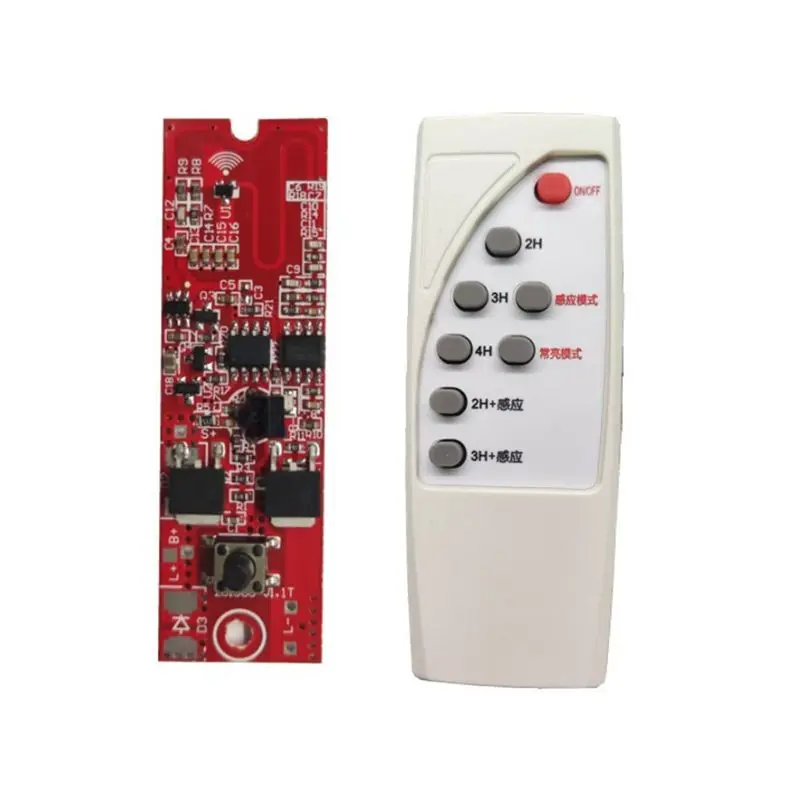 DT19-Solar Street Light Driver Board 3.2V 3.7V With Remote Control Solar LED Driver Board Human Body Induction Solar Light Circu