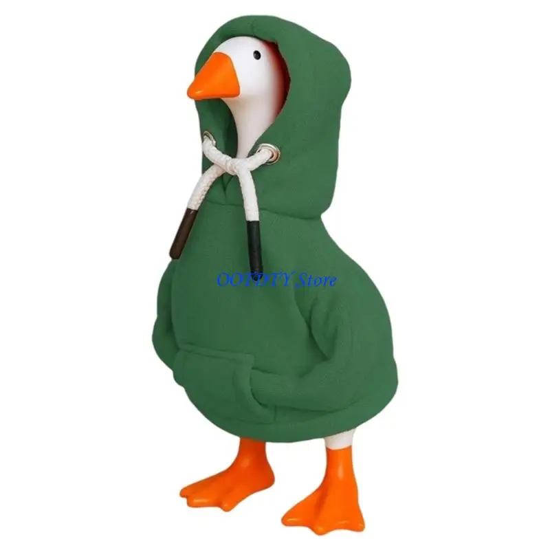 367A Gooses Outfits Hoodies Lawn Porch Gooses Clothes Gooses Costumes for Garden Patio Outdoor Decorations