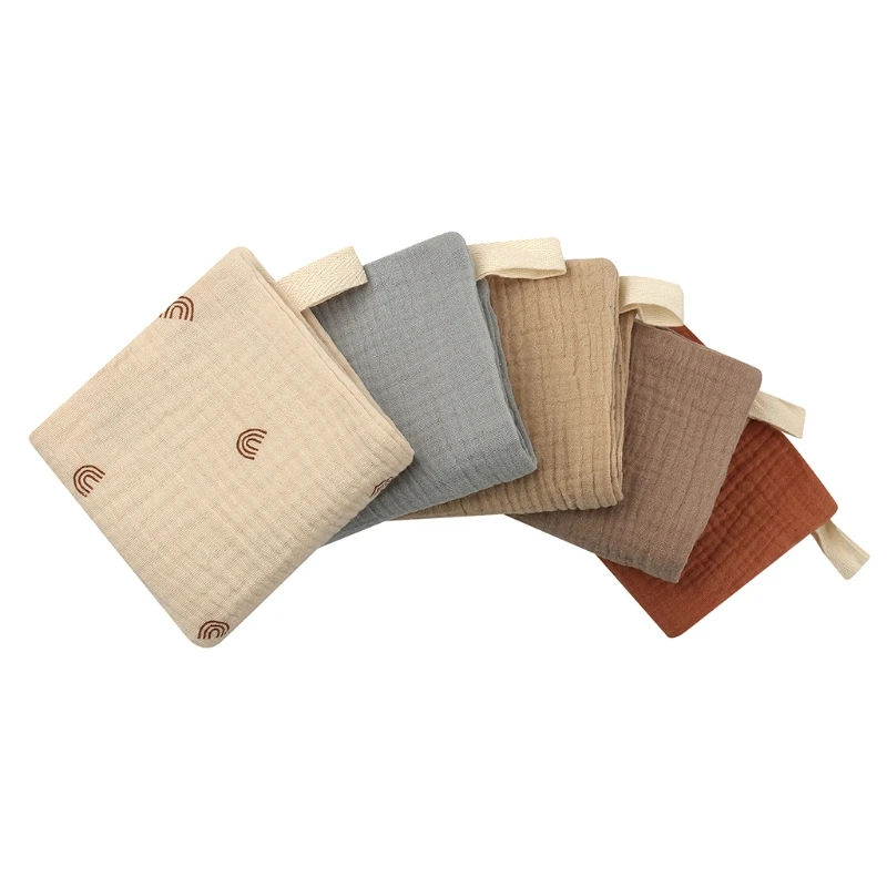 Random 5pc Baby Towel New Born Items Muslin Squares Infant Newborn Hand Bath Shower Face Towels Soft Cotton Gauze Baby Washcloth