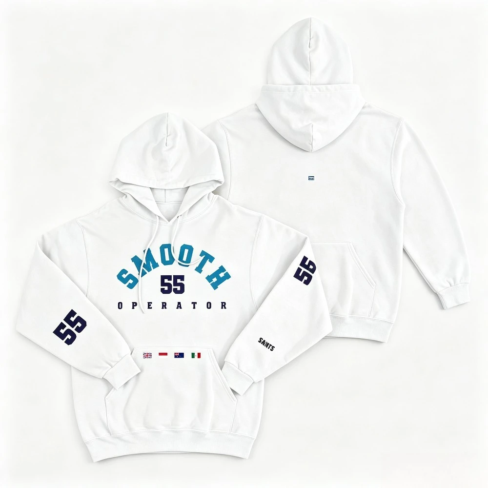 Smooth Operator 55 Graphic Hoodie Unisex Sports Fan Pullover Hooded Sweatshirt Casual Streetwear Tops For Men Women