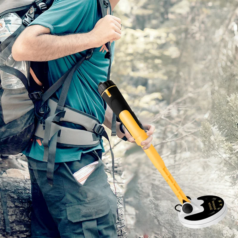180 Degree Folding Handheld Outdoor Metal Detector Rechargeable IP68 Waterproof Gold Treasure Hunting Detector Audible Alarm