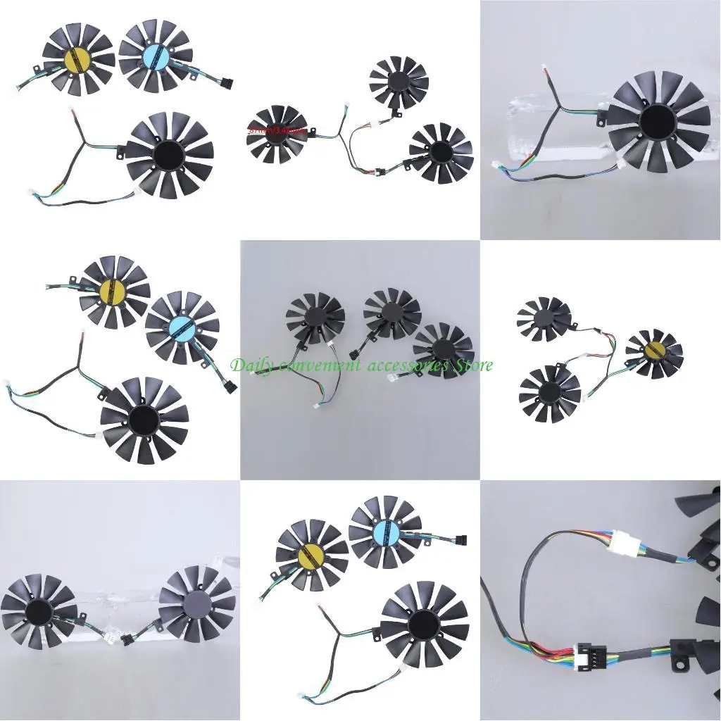 

97QB 3PCS FDC10U12S9-C FDC10H12S9-C Вентилятор видеокарты легкая замена установки для управления графической картой GTX1070