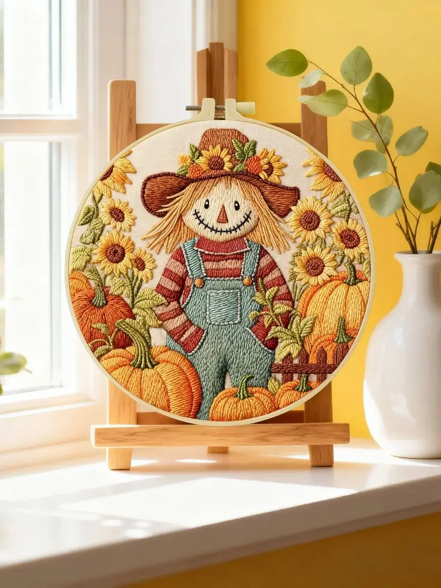 1 Stück 20X20CM/15X15CM 7,87/6,3 Zoll Skelett-Stickerei-Starter-Kit DIY-Kit DIY-Stickerei-Set Handarbeiten Nähkunst – Detail 12