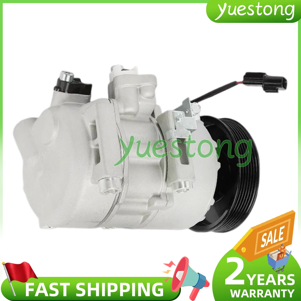

AC A/C Compressor w/ 6-Groove for Kia Sorento 2.4L 2009-2015 890644 977012P450 P300133710 977012P400 1F3BE06400 P300133713