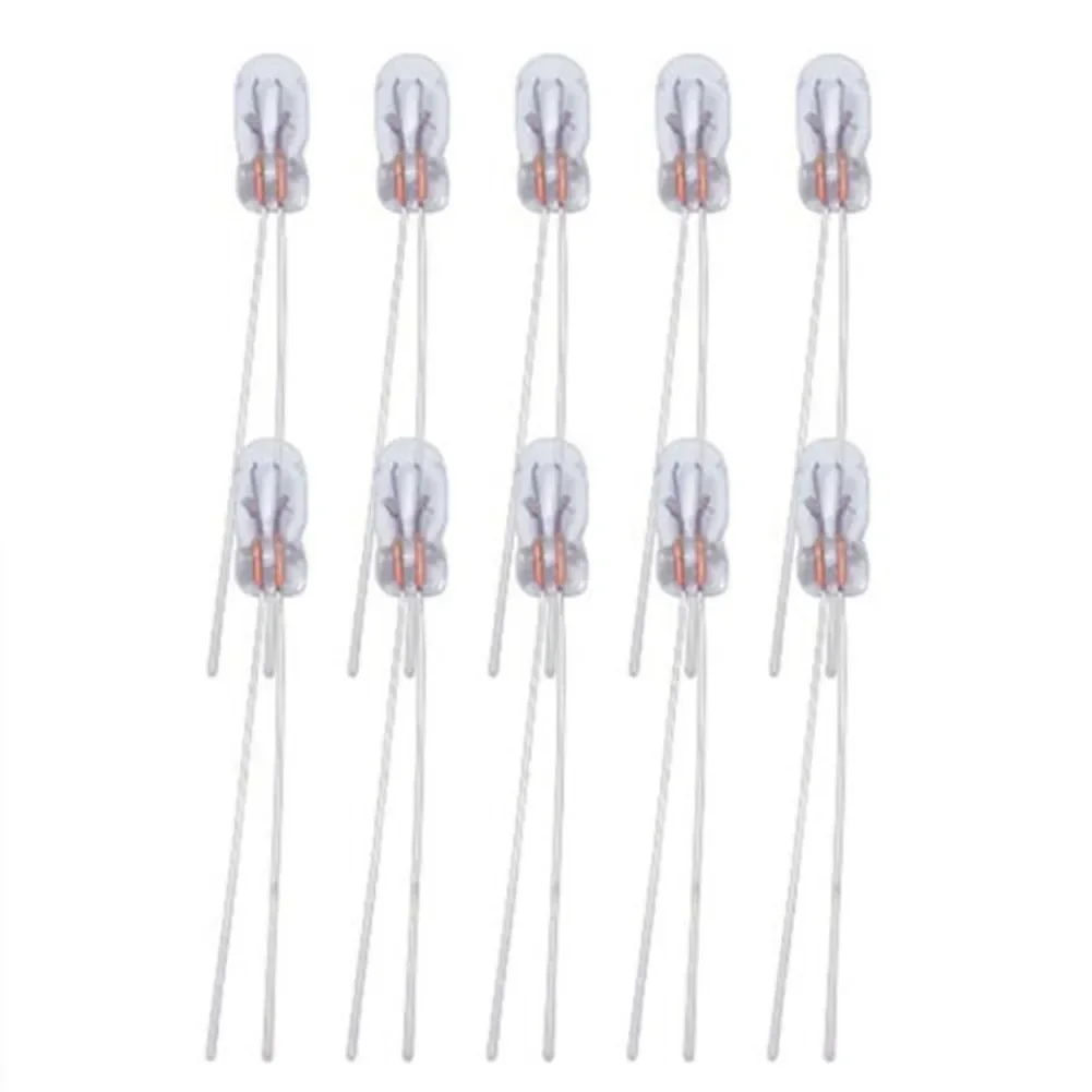 Imagem -06 - Miniatura mm 12v Lâmpada de Filamento Incandescente t3 Lâmpada Halógena Quartzo Vidro Transparente Luzes Indicadoras Laterais 20 Peças em