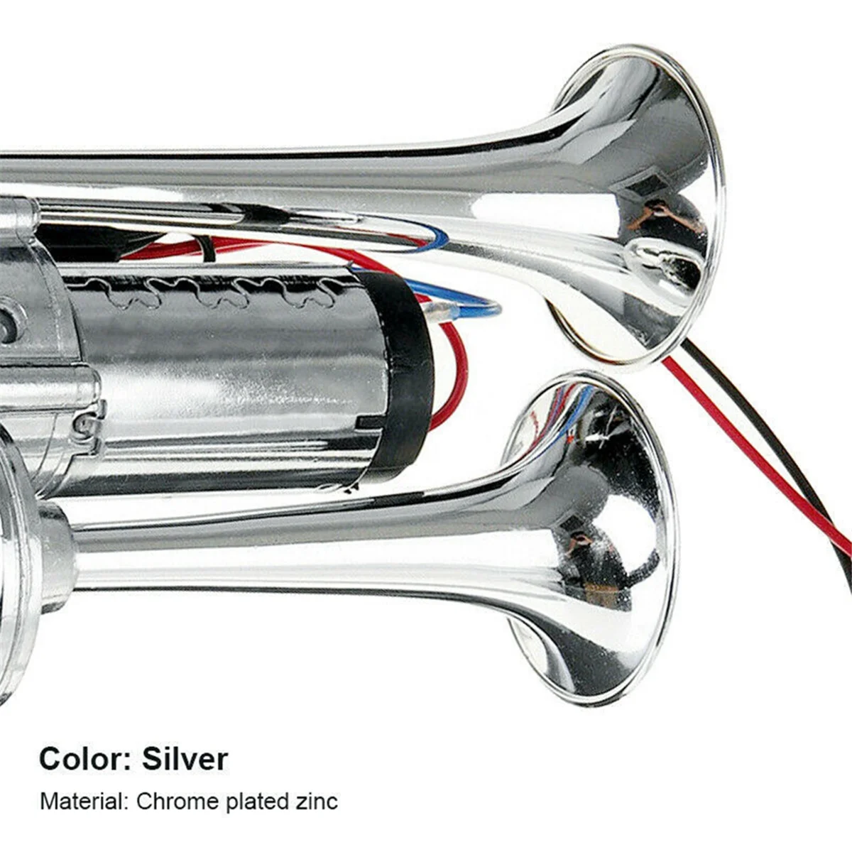 

12V 600Db Dual Horn Super Loud Electric Solenoid Valve Car Electric Air Horn Electric Pump Horn for Cars, Boats TrucksJAS
