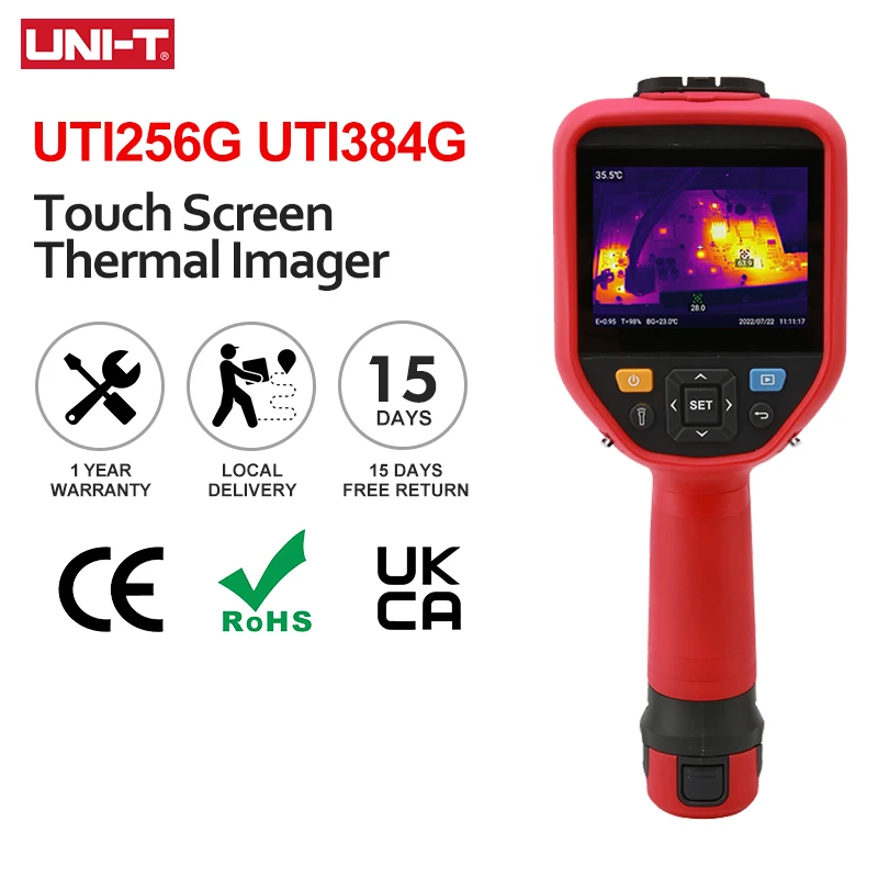 

UNI-T UTi384G UTi256G Touch Screen Thermal Camera -20~550℃ Professional Handheld Manual Focus Thermal Imager Video Recording