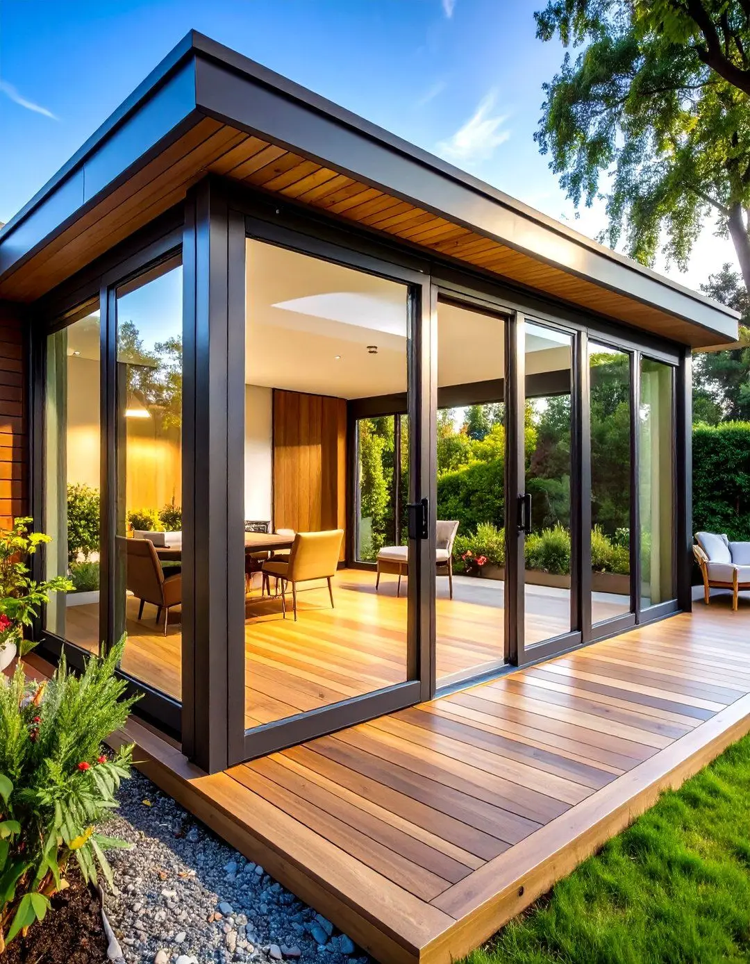 

Custom Balcony Patio Glass Sliding Door Outdoor Large Sliding Glass Doors Outside Hurricane Proof Aluminum Frame Sliding Door