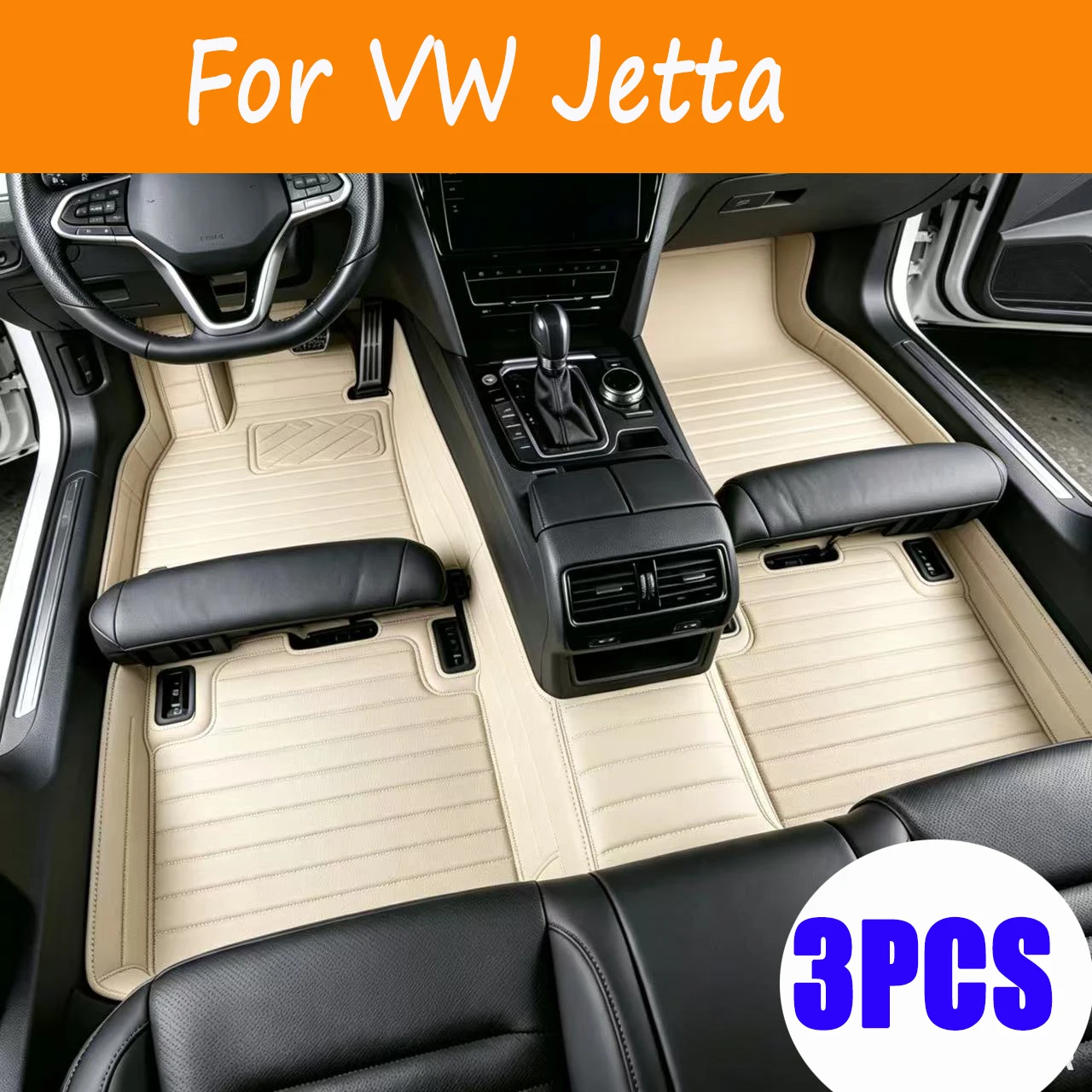 Alfombrillas para coche VW Volkswagen Jetta Vento A7 2019 2020 2021 2022 2023, piezas interiores, accesorios para coche