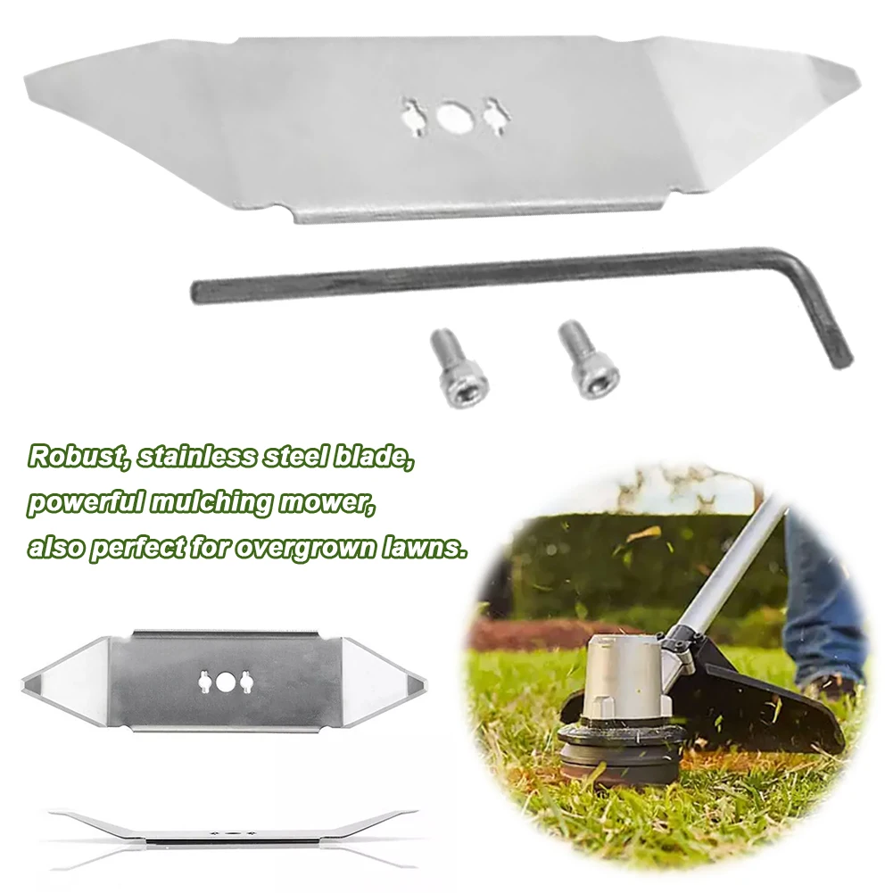 

Stainless Steel Garden Lawn Mower Accessories with Hex Wrench Lawn Mower Blade Knife for Robomow RX Lawn Mower