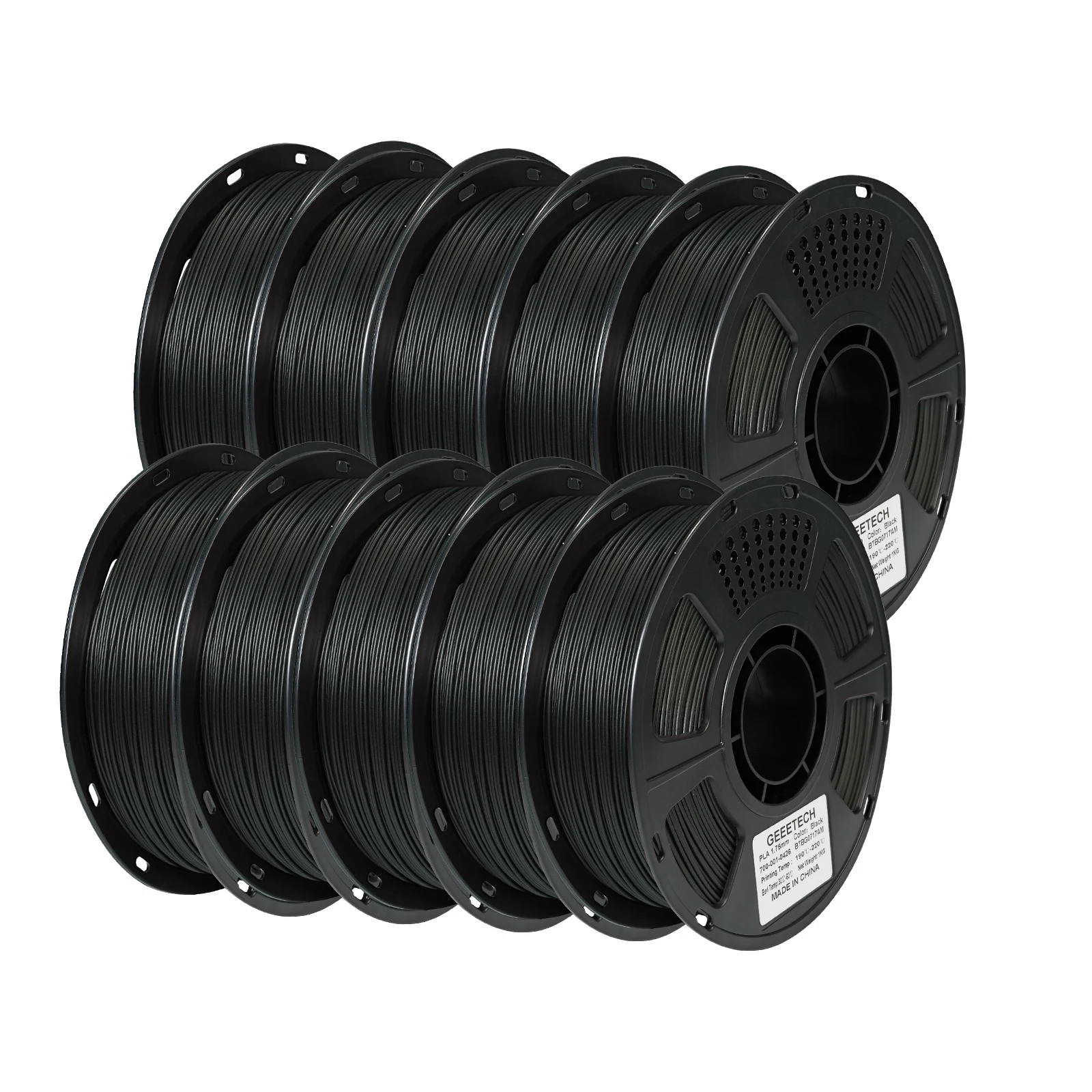GEEETECH 10 kg w jednym pudełku Matowy/PETG/Jedwabny PLA/TPU/ABS Filament PLA 3D 1,75 mm Szpula Drut do drukarki 3D, Bezpieczny — zdjęcie produktu 7