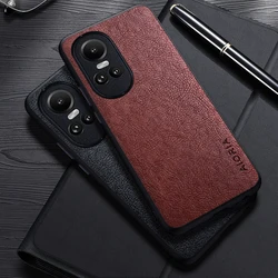 Case For Oppo Reno10 Pro Plus Simple Design Luxury Leather Business Cover For Reno 10 Pro Case