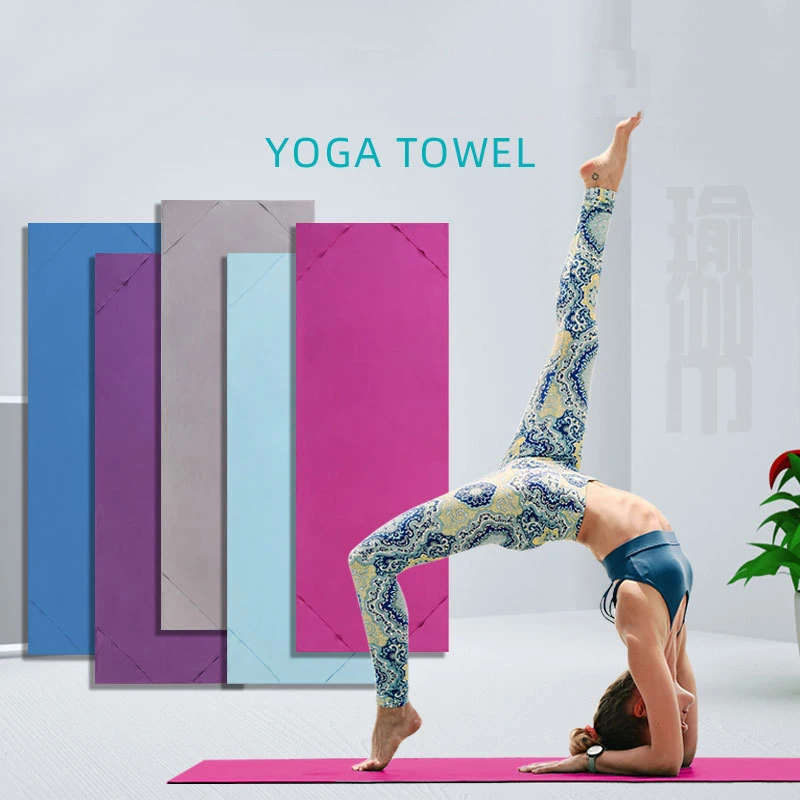 Anti-slip Yoga Mat Blankets 63*185cm Towel Gym Fitness Pilates Workout Sport Travel Solid Color Home Yoga Mat Cover Quick-drying