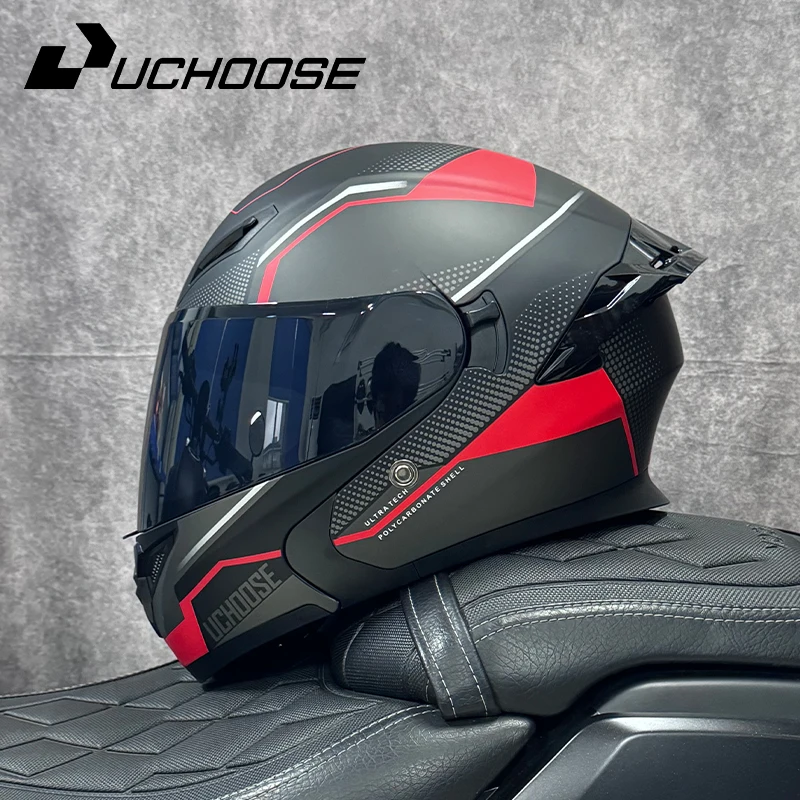 Hoge kwaliteit DOT Motorhelm Vier Seizoenen Motocross Racing Modulaire Flip Up Casco Moto Heren Dames Off Road Helm Onmaskerd