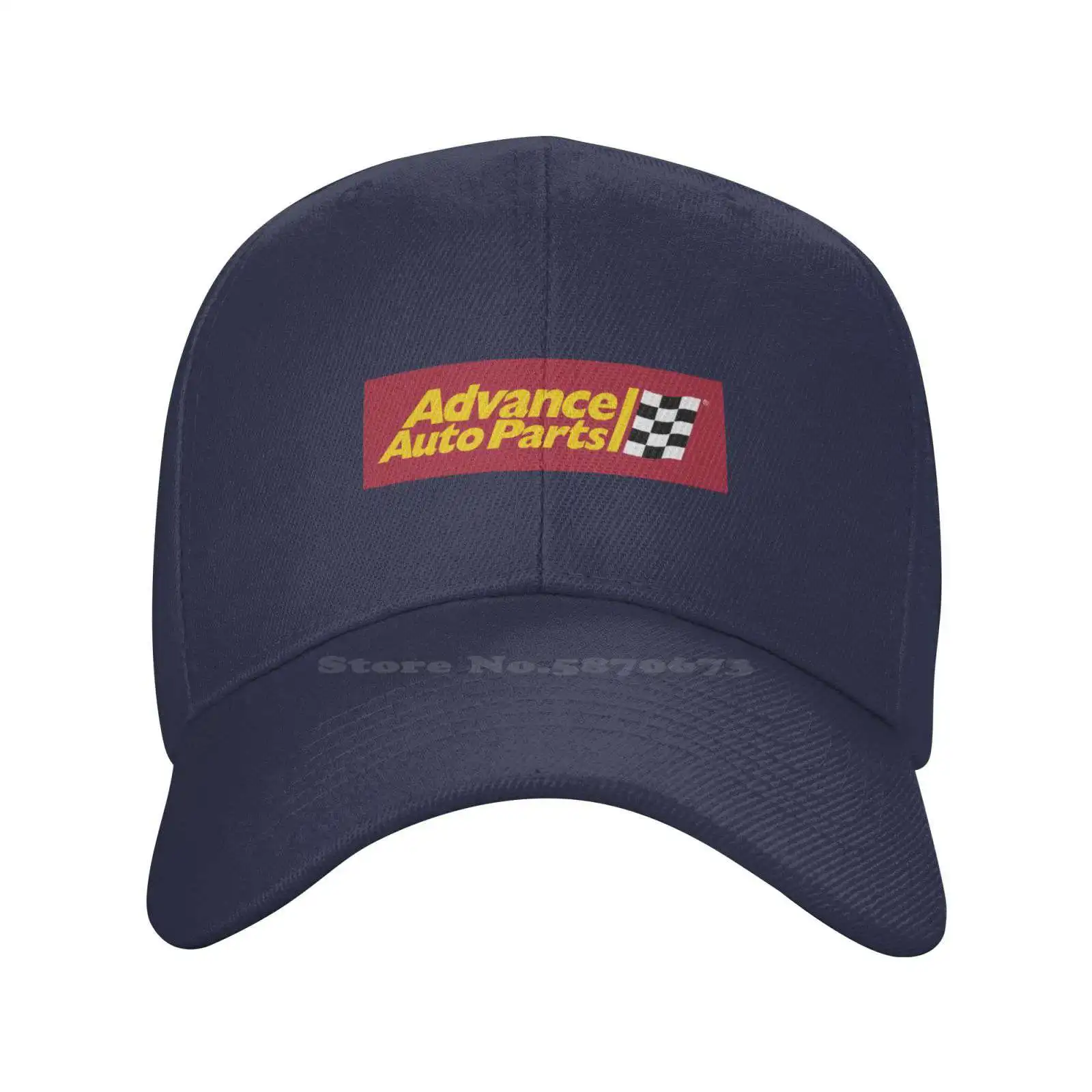 Advance Auto Parts Logo Denim Cap, chapéu tricotado, boné de beisebol, qualidade moda