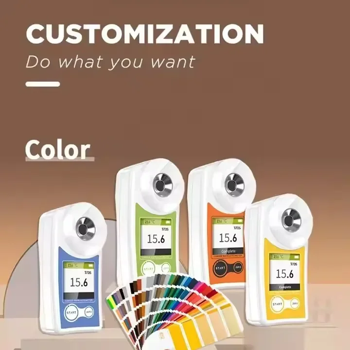 2025 Portable Refractometer 0-22% Coffee Sugar Meter Refractometer Optical Refraction Food and Beverage Brix Tester BM-05Coffee