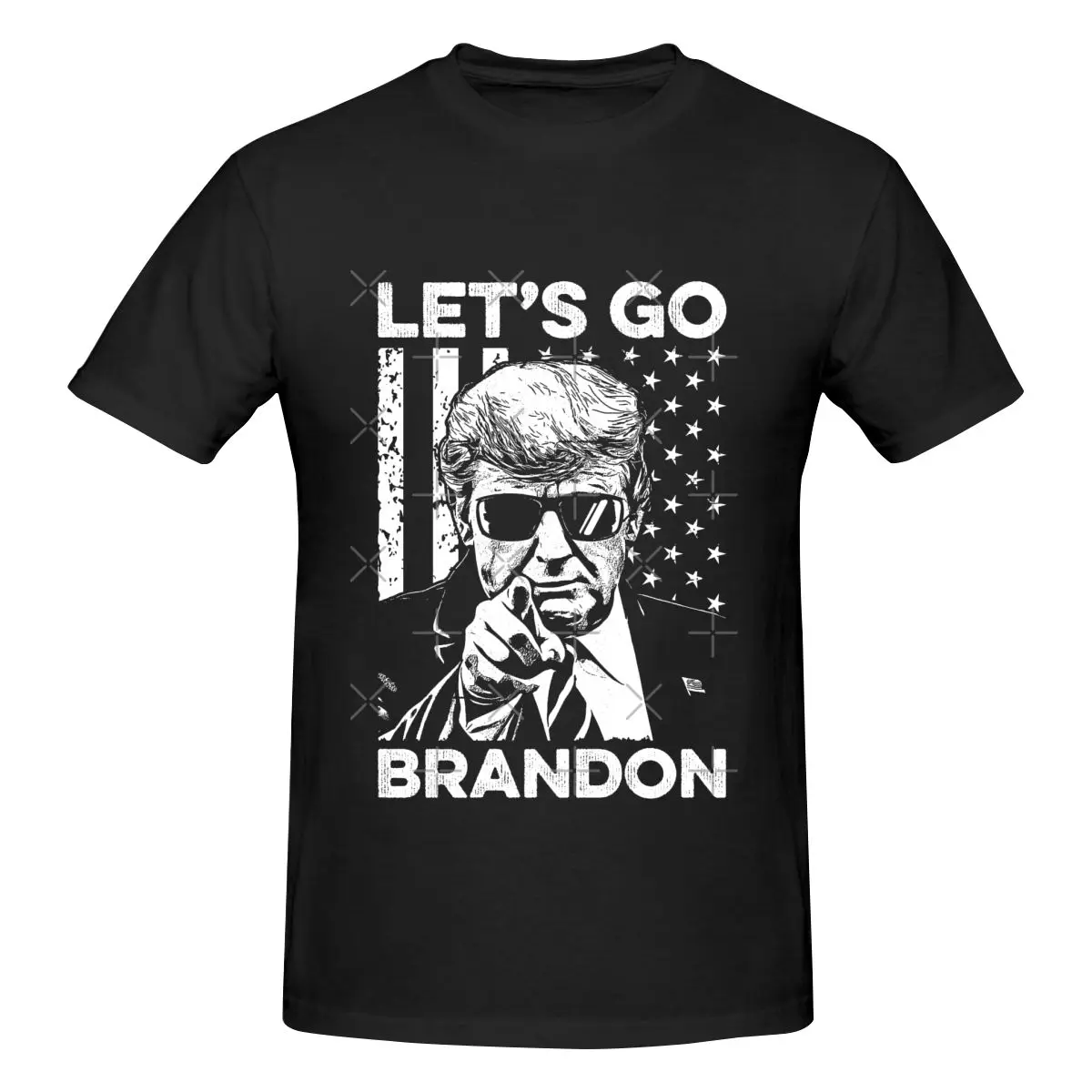 Funny Let's Go Brandon Funny FJB 2021 Meme Bumper Men's T-shirt Printed Tops are loose and slim fit Women's T-shirts