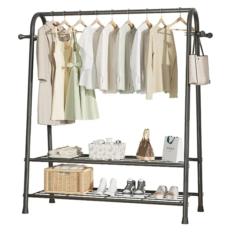 Stand Hangers for Clothes Bedroom Rack Nordic Hanger Wardrobe System Standing Coat Rack Hook Shelf Storage Headboards Organizer