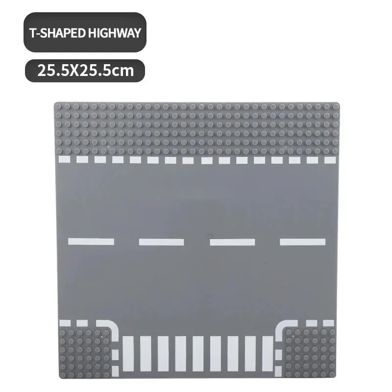 32X32 Klassieke Road Bouwsteen Bodemplaat Stad Uitzicht Verkeer Road Figuren Bouw Speelgoed Bakstenen 32 Dots Plastic Grondplaten