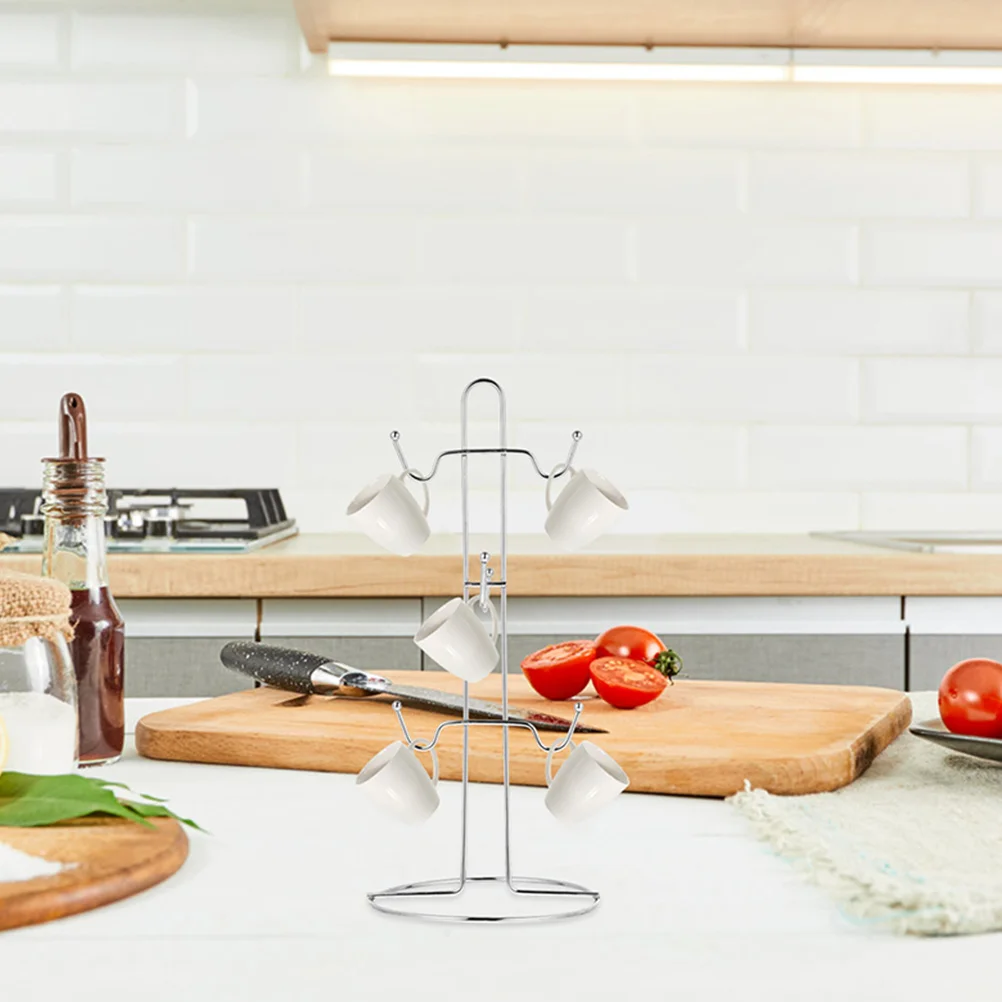 

Sturdy Mug Tree Cup Stand Holder Kitchen Storage Rack for Easy Organization