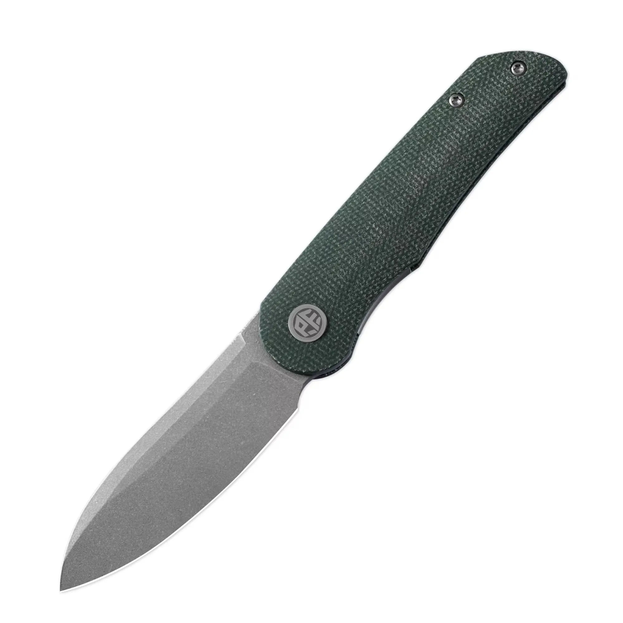 Coltello pieghevole PFE16 per pesci petrificati Coltello N690 Manico in micarta Coltello a spillo Strumenti multifunzionali Caccia Campeggio