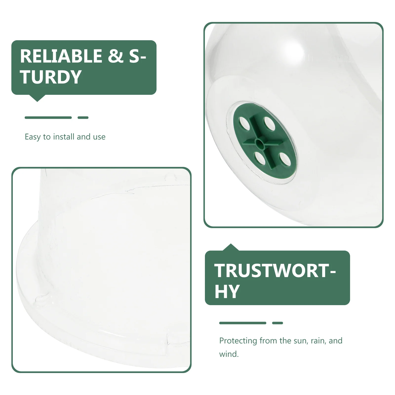 

2pcs Plant Cover Mini Insulation Shelter Garden Nursery White Waterproof Outdoor Protective Cover For Tomatoes Herbs Flowers