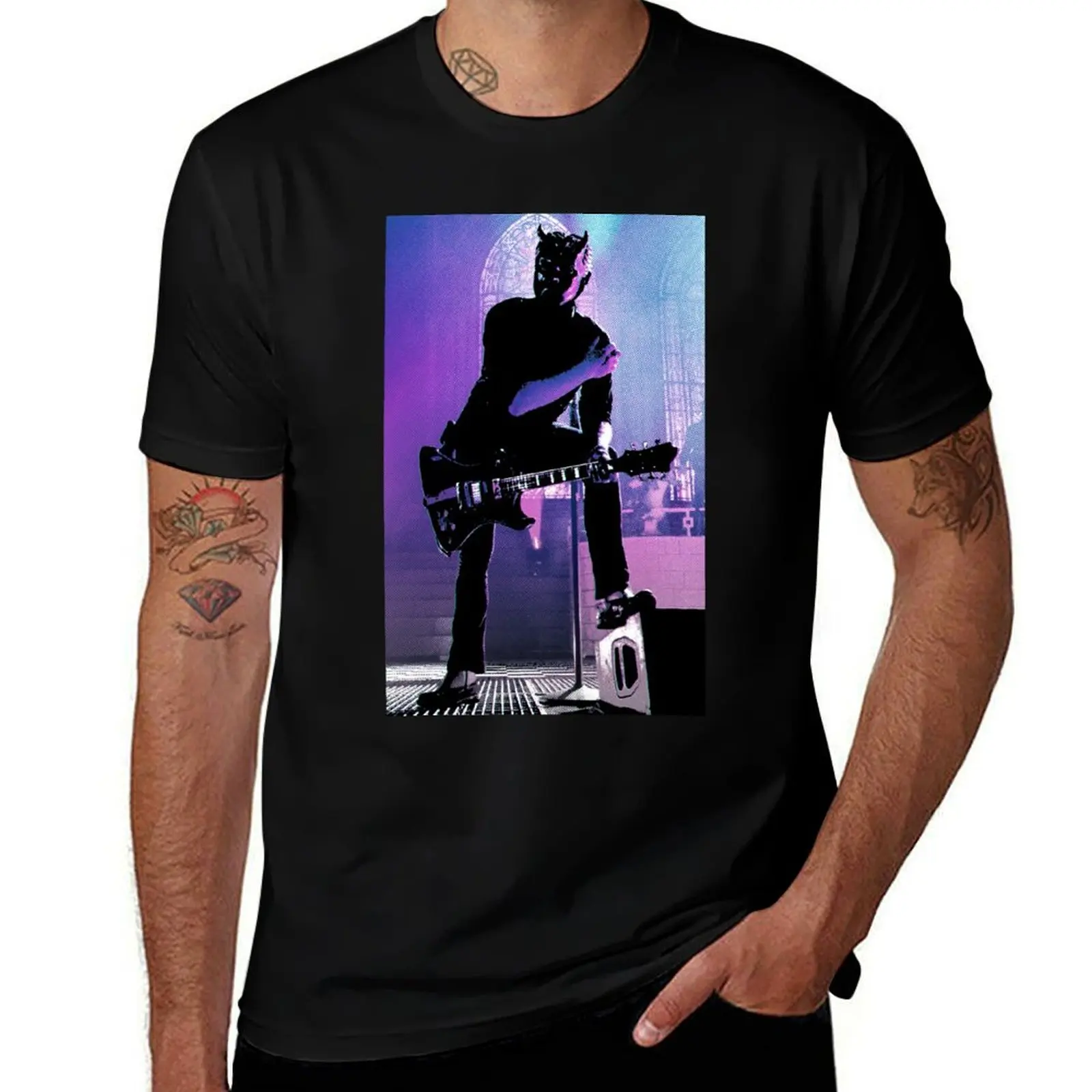 Ghost Nameless Ghoul T-Shirt Fashion Letter Print T-Shirt