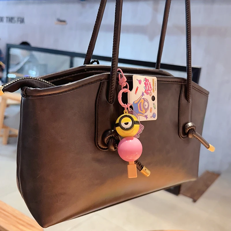 Porte-clés Minions série miel doux, périphérie de dessin animé, pendentif 3d mignon, accessoires cadeau ﻿