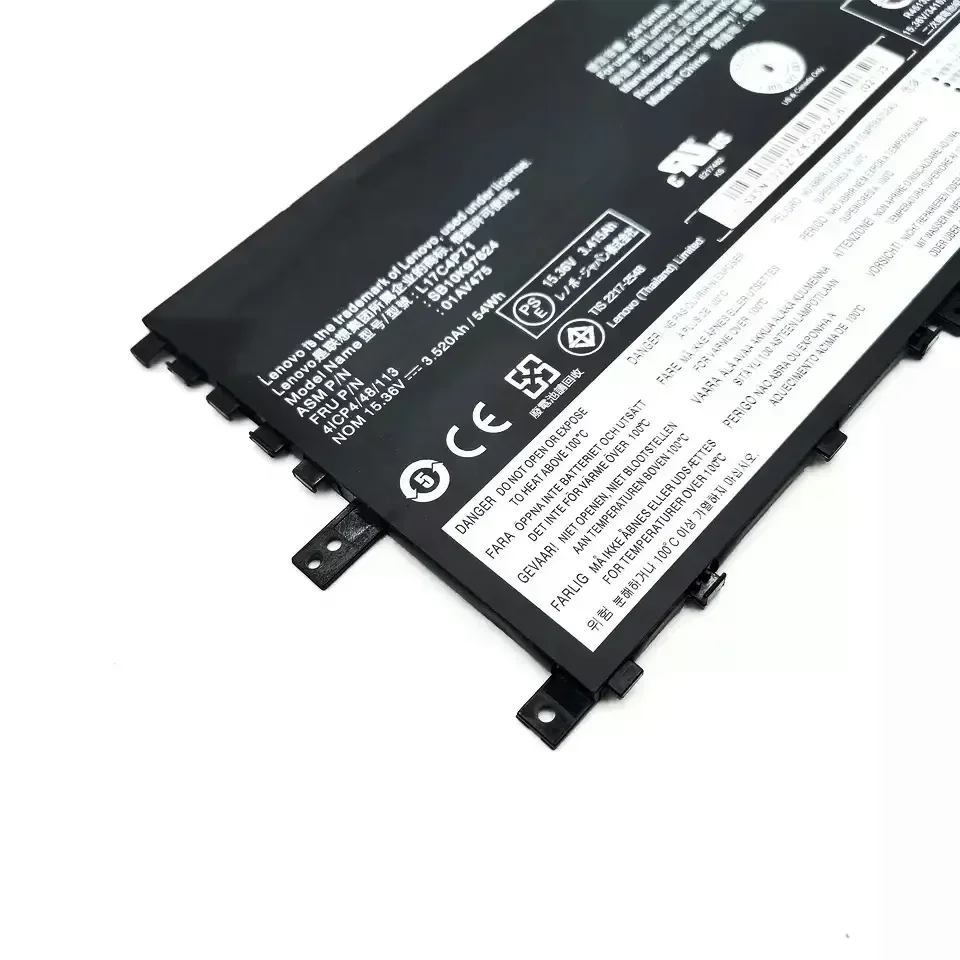 L17M4P71 11.36V 54Wh Laptop Battery for Lenovo ThinkPad X1 Yoga 3rd Gen 2018 Series Notebook L17M4P73 01AV499 L17C4P71 01AV475