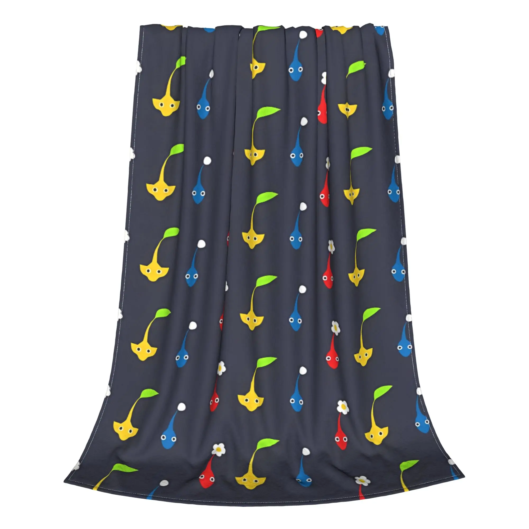 1PC Home Cutecore Soft Pastel Sprout Sprite Pikmin Blanket Super Cosy Plush Home Living Room Sofa Halloween
