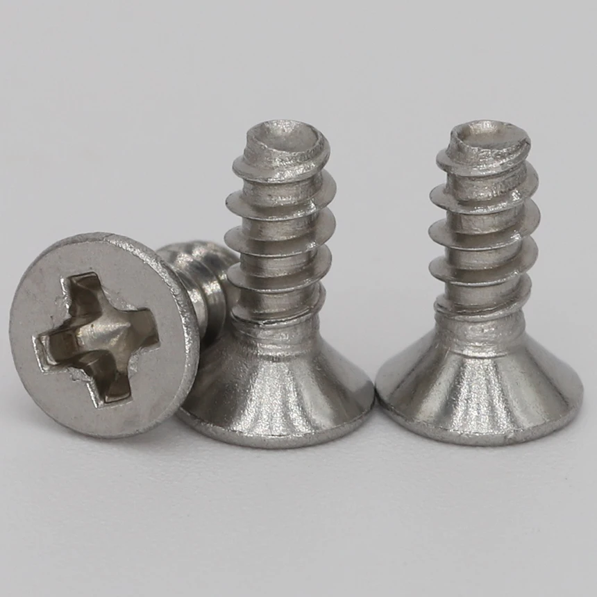 M3 M3 * 10 M3x10 M3 * 12 M3x12 M3 * 16 M3x16 304 الفولاذ المقاوم للصدأ KB فيليبس الصليب غاطسة CSK شقة رئيس الذيل برغي حافر ذاتيًا #3