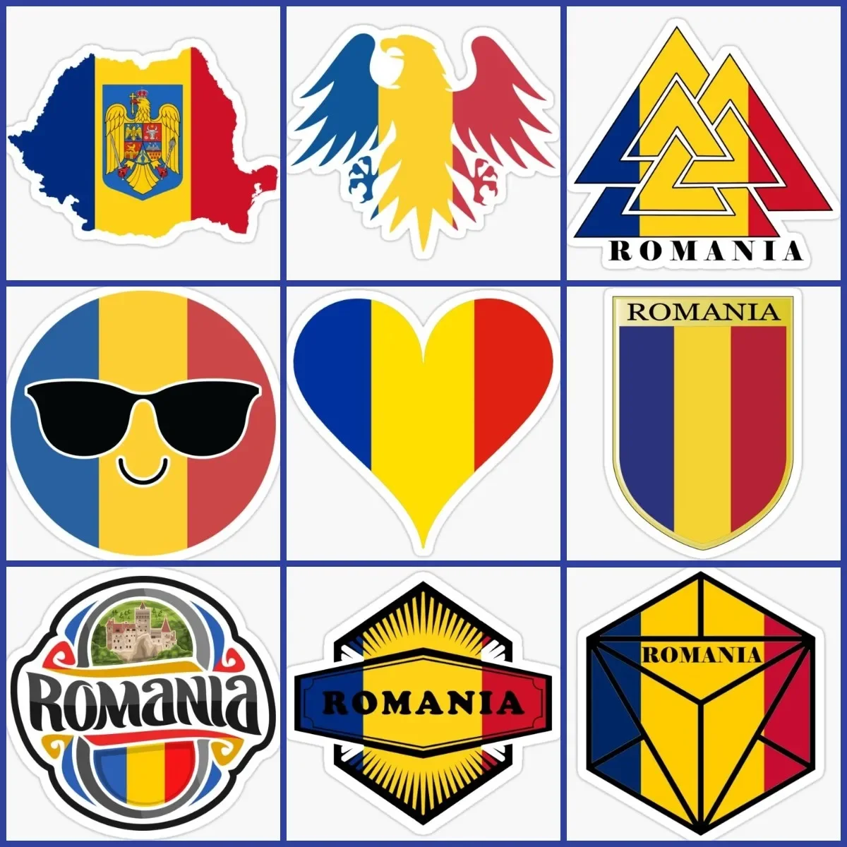

Romanian RO Flag Map Sticker Wall Rooms Truck Car Window Moto Bicycle Van Glass Helmet Racing Camper Off-road Decal Accessories