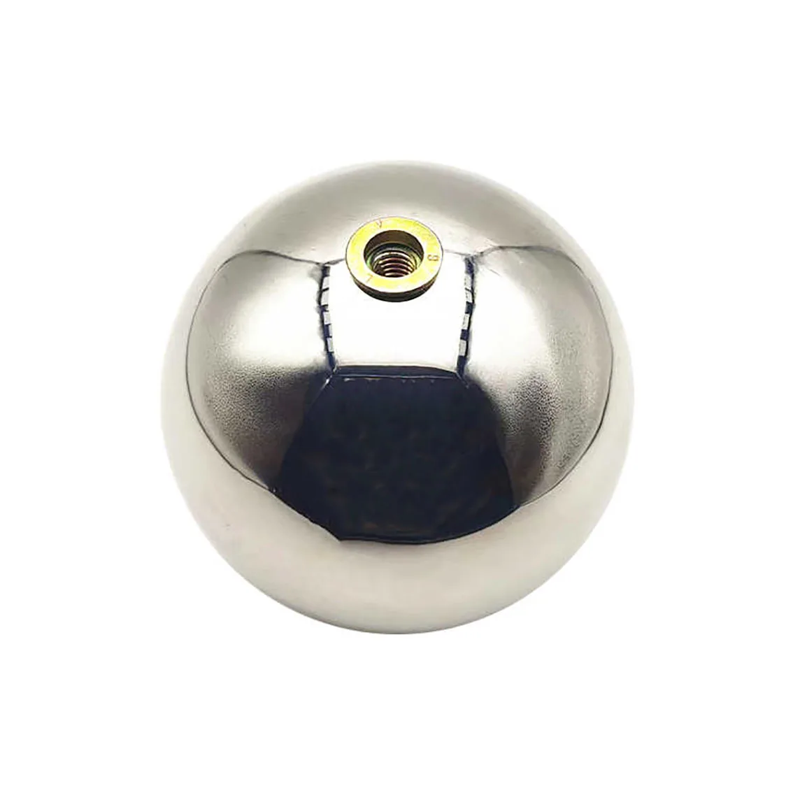 1pcs 304 stainless steel ball hollow sphere with hole sleeve nut threaded  steel ball mirror decorative metal ball M5 M6 M8 M10