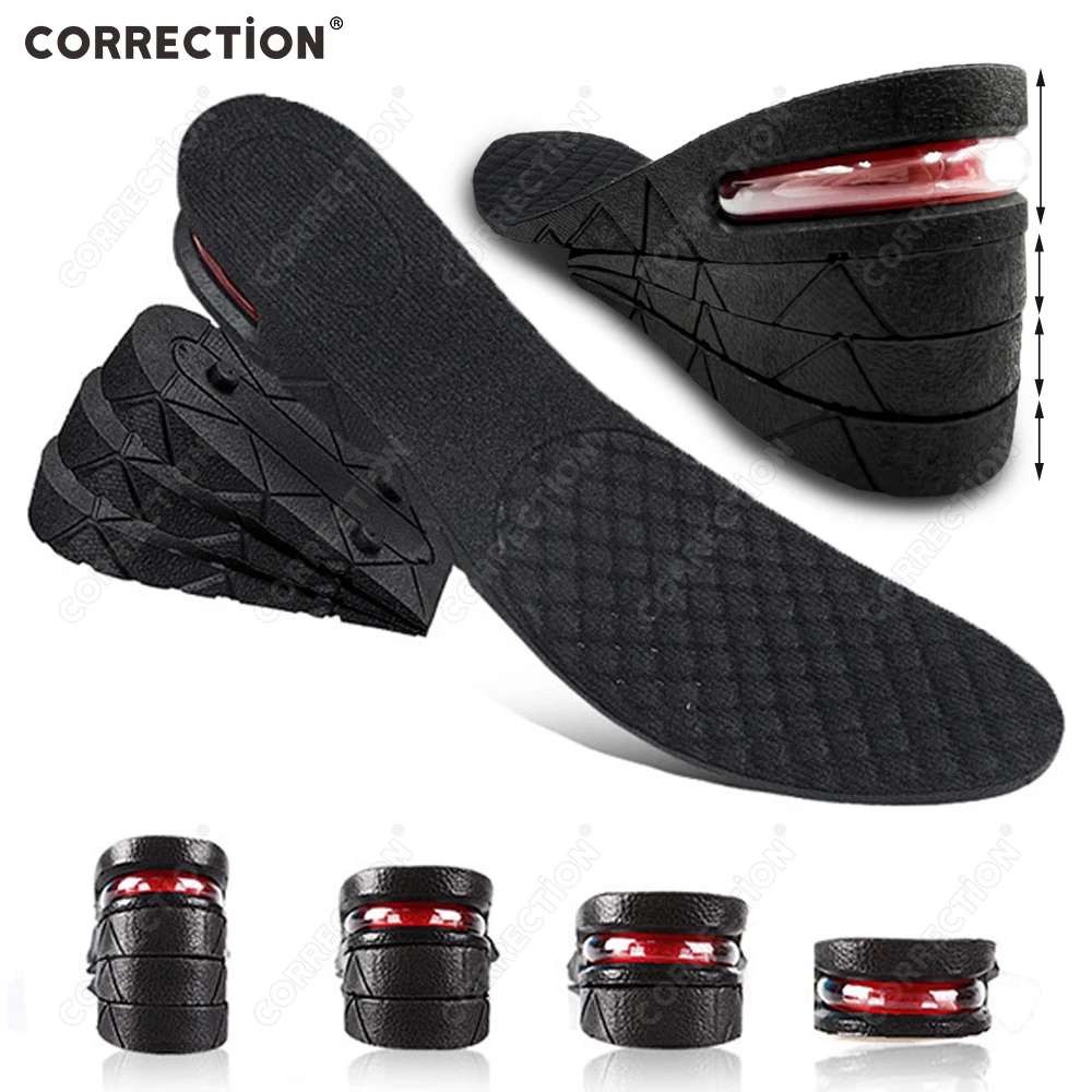 

Height Increase Insoles Air Cushion Elevator Shoe Insole Lifts Kits Inserts for Men Women Taller Insoles 3-9cm Variable Height