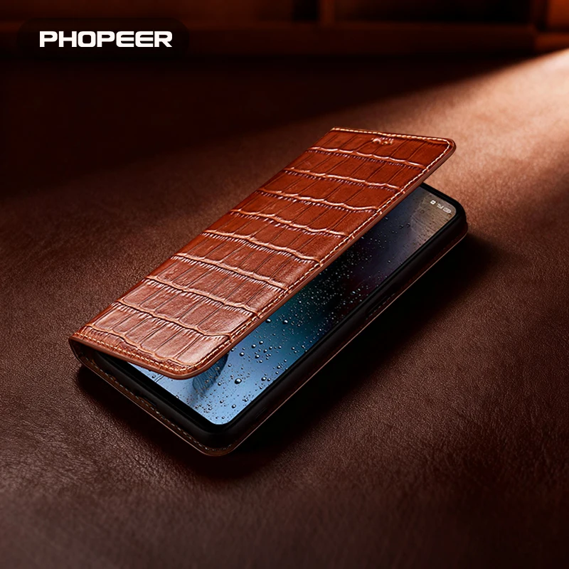 Luxury Leather Flip Phone Case for Huawei Magic 8 7 Pro Magic 6 Pro Magic 5  4 Magic 3 2 1Lite Bamboo Three Card Bag Phone Case