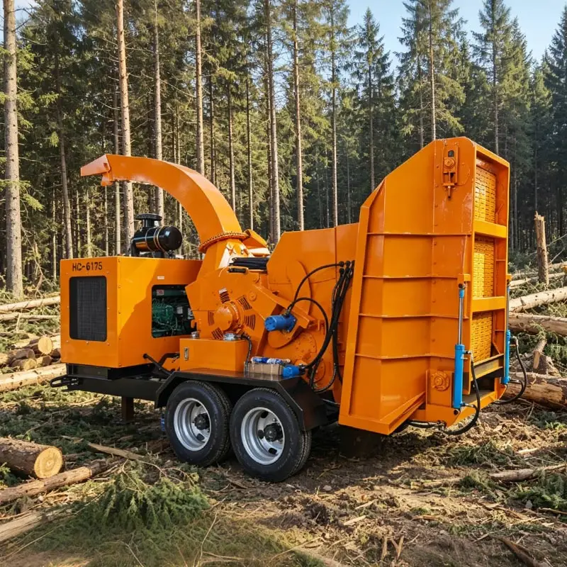 Durable Wood Chipper Shredder Commercial Grade Branch Crusher Efficient Wood Processing for Farm and Orchard