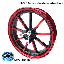 10 inch Aluminum Wheel Hub Motorcycle Front Rims Disc Brake Wheel 5.7 7.0 For RSZ JOG CUXI Zoomer50 Small Turtle King Modify