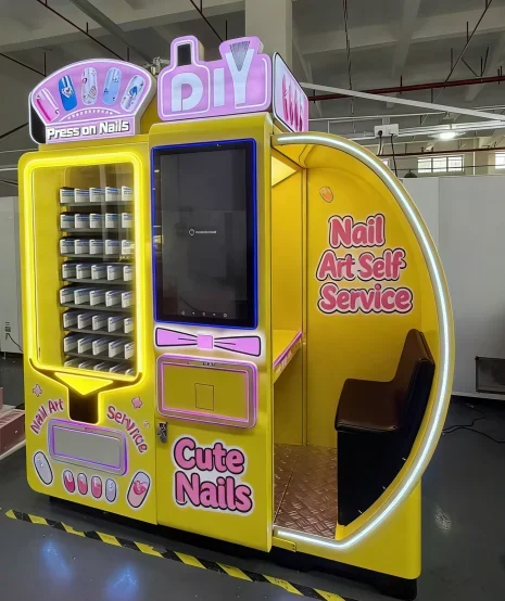 FL Smart DIY Nails Press Automatic Vending Machine with SDK Touchscreen Display POS Integration 1 Year Warranty Custom