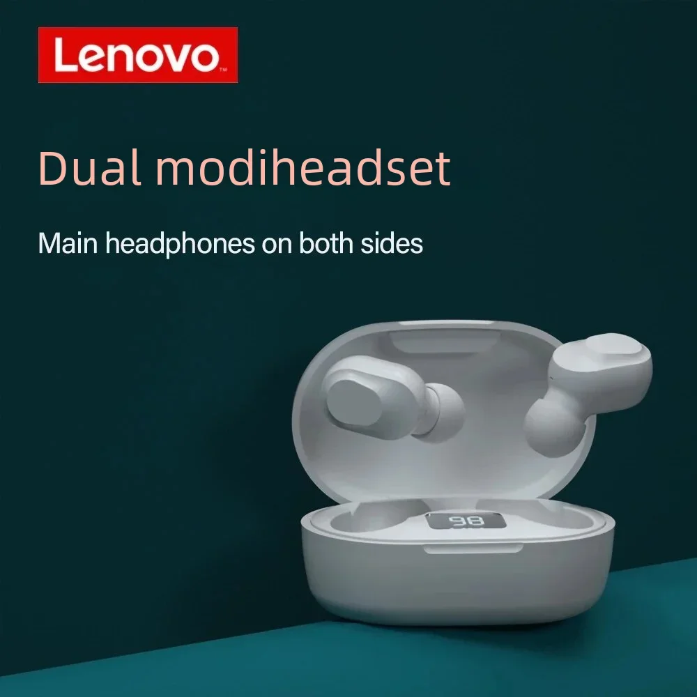 Lenovo Original XT91 Wireless Bluetooth Headphones AI Control Gaming Headset Stereo bass With Mic Noise Reduction TWS Earphone