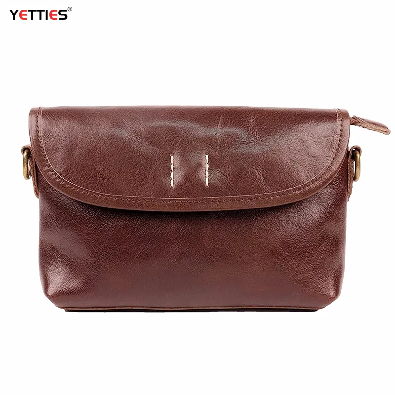 

YETTIES Retro Genuine Leather Women Bag Ladies Bags 2025 New Simple First Layer Cowhide Female Shoulder & Crossbody Bags