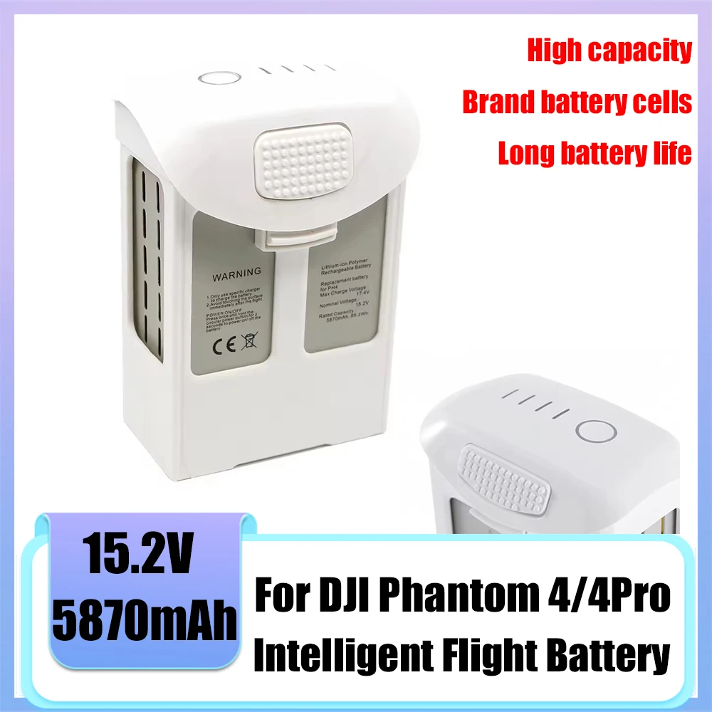 Phantom 4 Intelligent Flight Battery 5870mAh Long Lasting Battery Compatible with the Full Phantom 4 Series with the New 0 Cycle