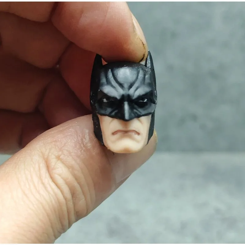 1/12 Scale Soldier Batman Helmet Head Carving Model Accessory for 6-inch Doll Mezco Shf Action Figures Accessory Ornaments view 6