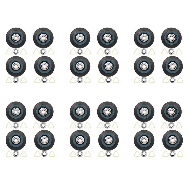 GTBL 24Pack W10314173 Dryer Drum Roller Replacement For Dryer Compatible With WPW10314173 Roller Drum Support Kit Dryer Parts