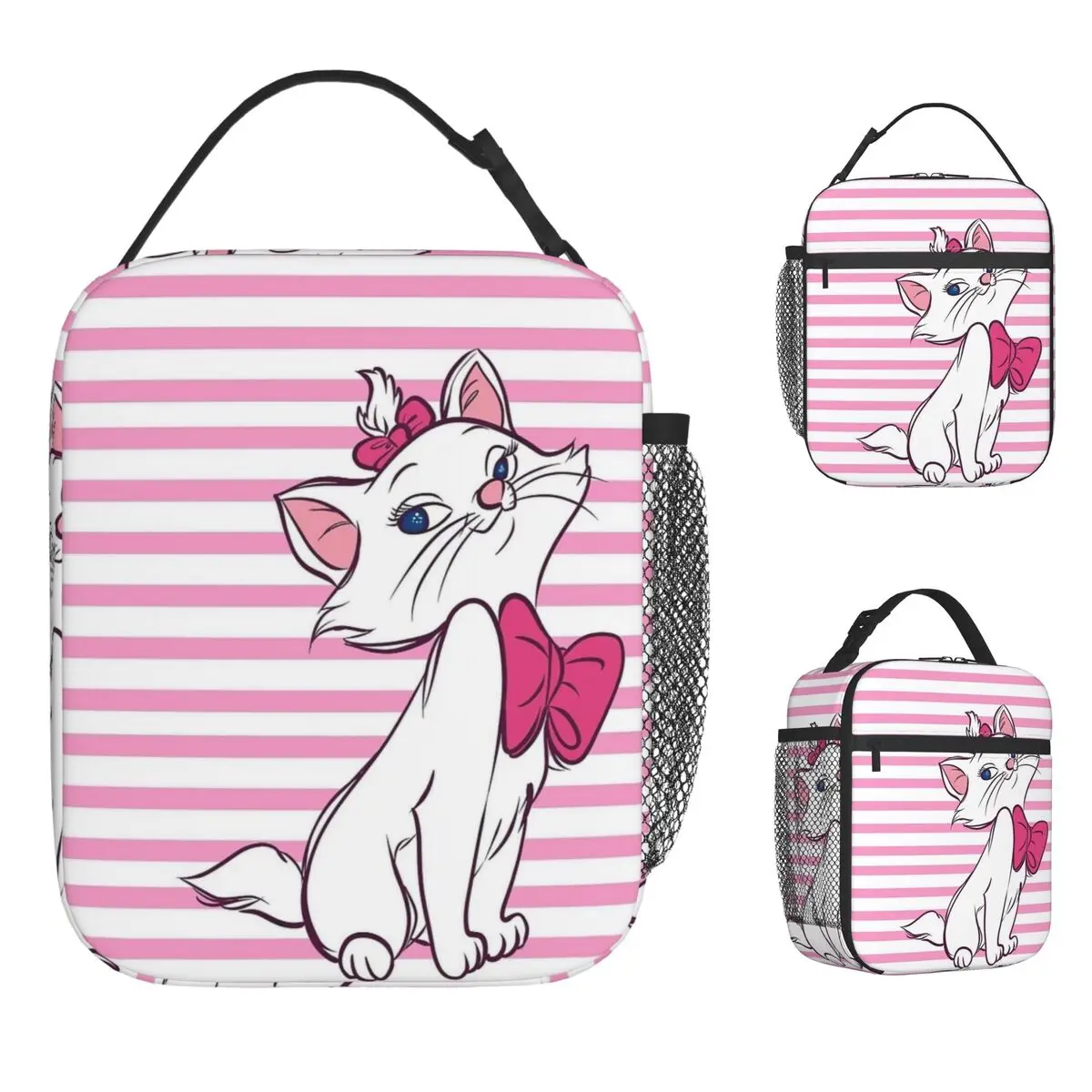 

Изолированная сумка для обеда Marie Cat Pink от аристокотов, герметичный контейнер для еды, сумка-холодильник, ланч-бокс, сумка-тоут, дорожные сумки для еды