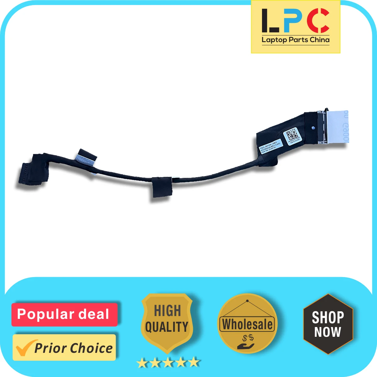 Battery Cable for Dell Alienware M15 M17 R3 R4 New Laptop Battery Connector Flex Cable 302J5 FDQ51 DC02003OV00