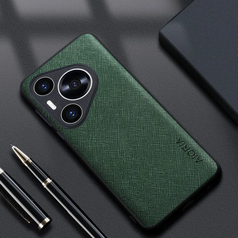 Custodia per Huawei Pura 70 Pro Plus P60 P50 P50 P40 P30 Pro LiteCross pattern cover in pelle coque di lusso per custodia pura 70