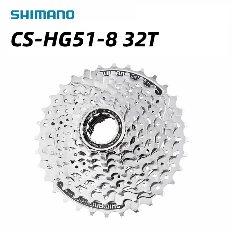 Shimano HG51 8Speed Cassette CS-HG51-8 MTB Mountain Bike K7 Freewheel 8s 11-32T Bicycle Parts Original