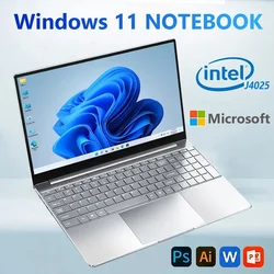 laptop 14.1 Inch Windows 11 Intel Celeron J4025 Netbook 1920*1080 Portable Notebook Intel 12GB RAM 1/2TB SSD Computer laptops