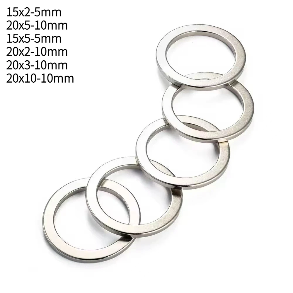 N35 15x2-5  20x5-10 15x5-5 20x2-10 20x3-10 20x10-10 Ring Strong straight hole round neodymium Magnets Whiteboard Diy home office