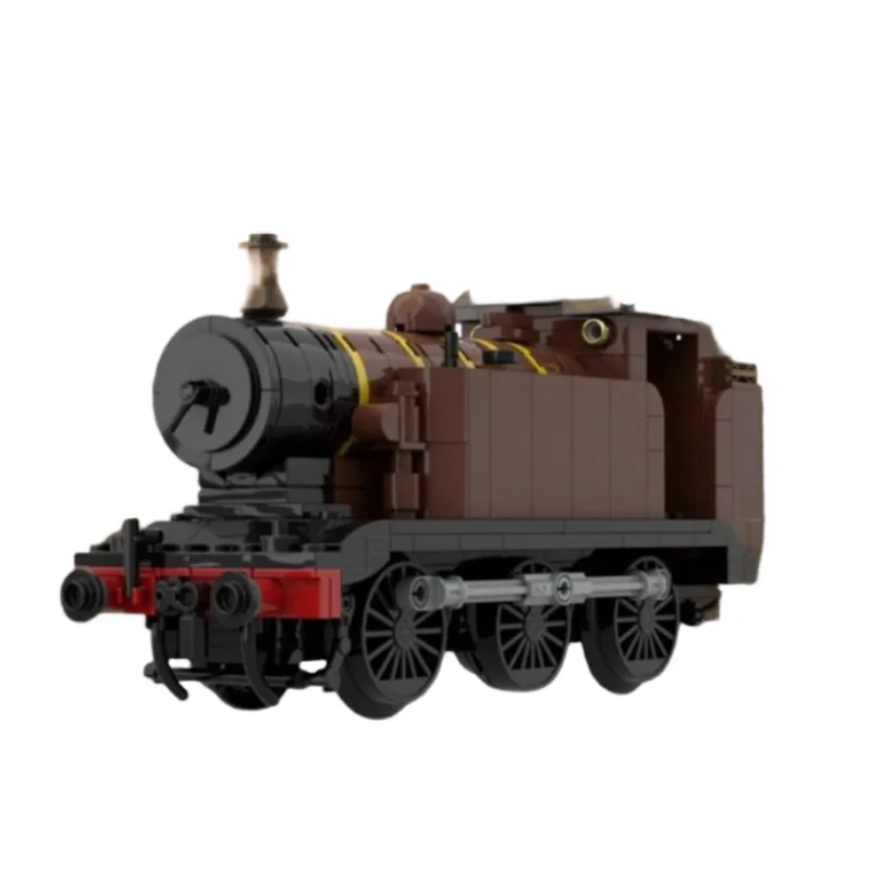 MOC-195622 181121 carro tanque ferroviário pequeno trem locomotiva pequenas partículas montagem blocos de construção brinquedo educativo presente conjunto ornam